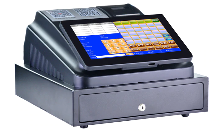 ECR Cash Register Machine For Restaurant Or Retail Store