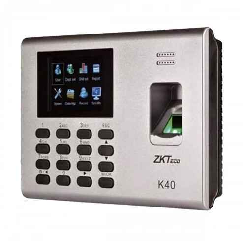 Buy ZKTeco K40 Fingerprint Time Attendance & Access Control Terminal with Adapter at cheap price