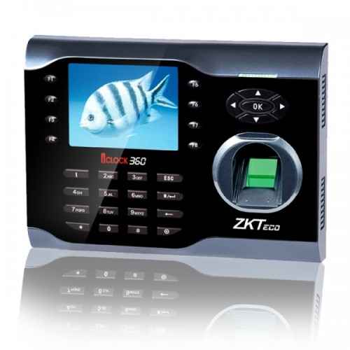 Buy ZKTeco iClock 360 Fingerprint Time Attendance Terminal with Adapter at cheap price